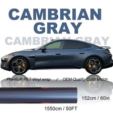 5ftx50ft Pet Dark Metallic Gray Vinyl Wrap Us Stock Gloss Metallic Car Wrap