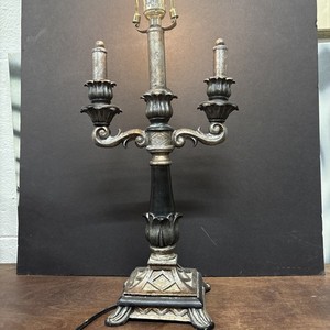 French Empire-style candelabra table lamp