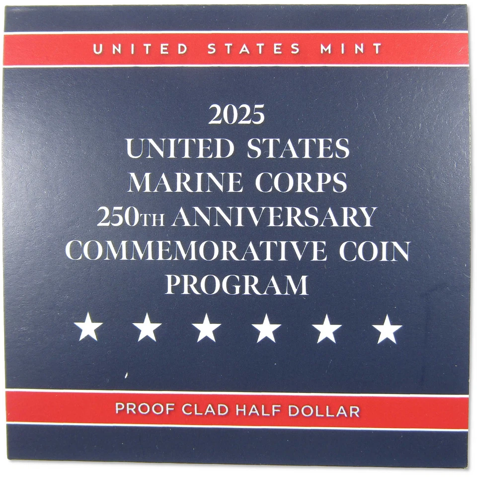 Marine Corps 250th Anniversary Half Dollar 2025 S Proof Clad OGP COA - Image 4 of 4