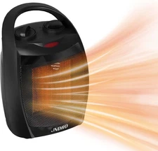 Portable Electric Space Heater for Indoor Use - 1500W/750W Ceramic Heater with T