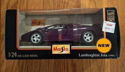 Maisto Special Edition 1995 Lamborghini Jota Purple 1:24 Scale Diecast NIB!