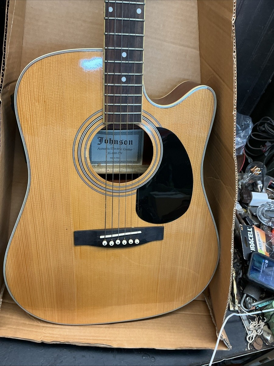 Johnson Acoustic Electric Guitar -JG-660-TN Maple Wood With Eq | eBay