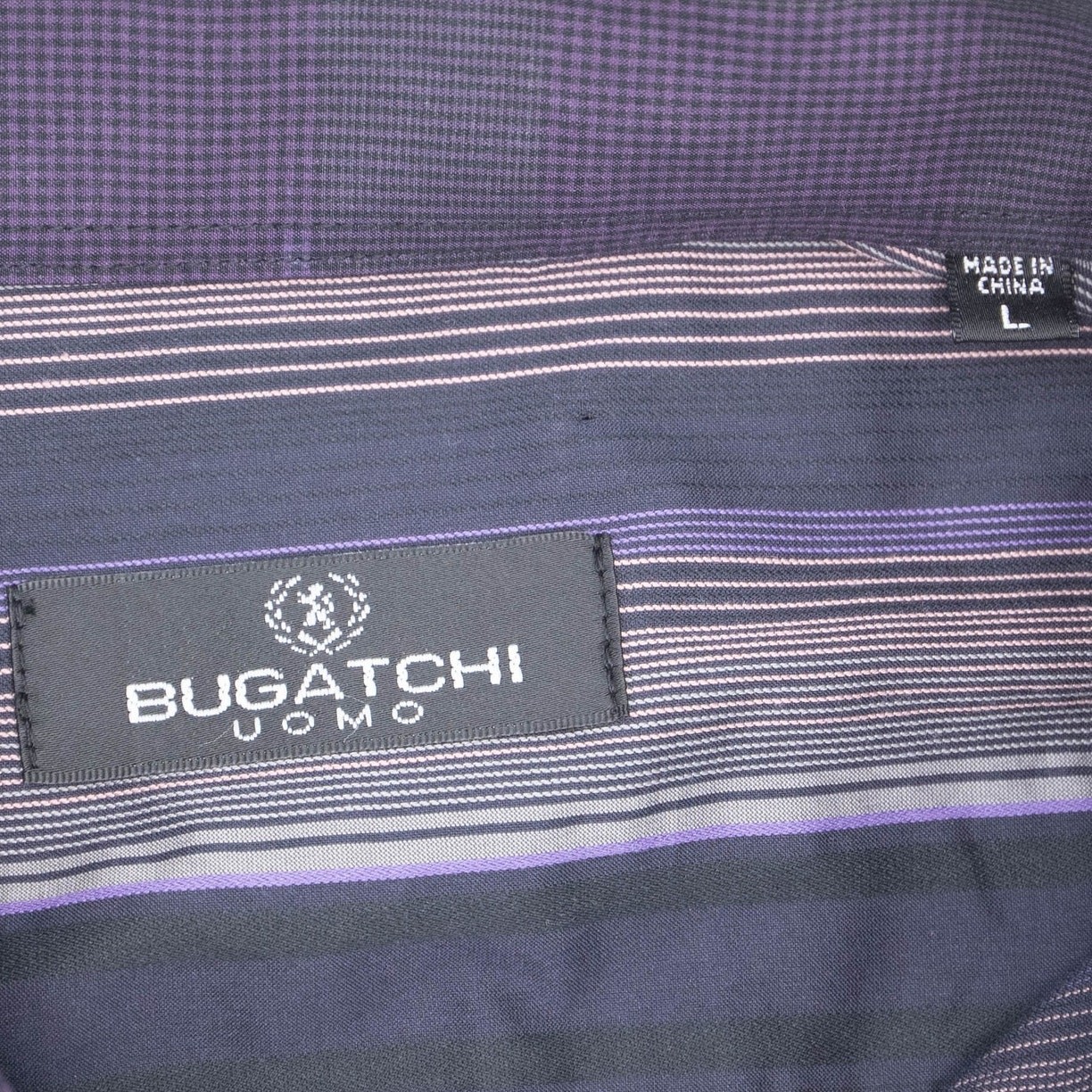 Bugatchi Multi-Color Striped Button Down Shirt Si… - image 5
