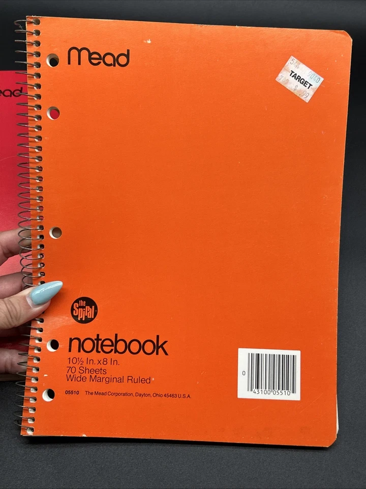 LOTE de Cuadernos Mead De Colección La Espiral 70 Hojas Universitarias/Amplias Un Tema Años 70’s/80’s Foto 2 de 4