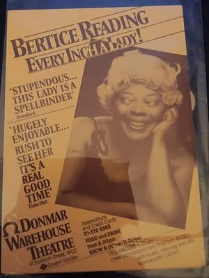 Bertice Reading Every Inch A Lady Donmar Warehouse Theatre Original Flyer 1980s