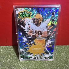 Wild Card Splat Sam Leavitt Serial Numbered 6/9Limited Edition Football