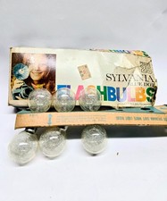 SYLVANIA BLUE DOT Flashbulbs Press 25 Clear Glass Camera Bulbs 6 Piece, Open Box