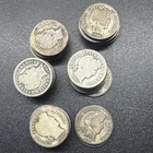 lot of 52 silver Barber dimes 90% Silver. Mixed Dates #49