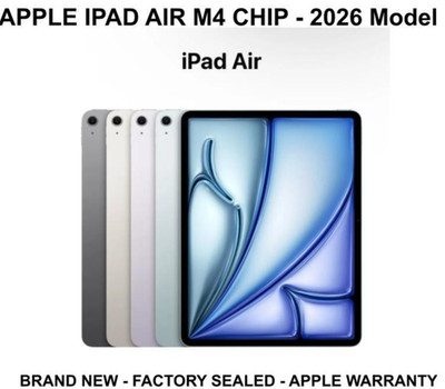 Apple iPad Air 11'' M4 Chip - 128GB/256GB/512GB/1TB - 2026 MODEL! BRAND NEW!