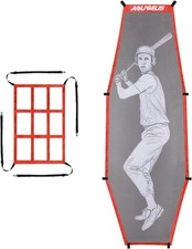 Baseball Softball Batter Dummy Pitching Target with Adjustable Strike Zone