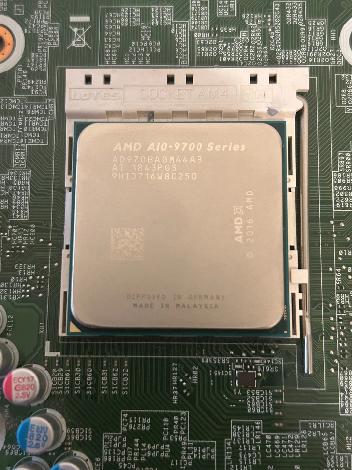 Placa madre HP EliteDesk 705 G4 SFF L05065-001 AMD A10-9700 3,5 GHz CPU cuádruple Foto 4 de 4