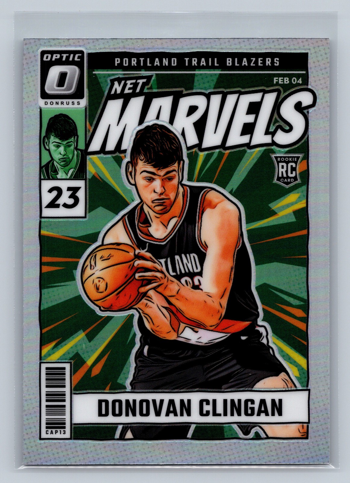2024-25 Donruss Optic #11 Donovan Clingan Net Marvels Holo