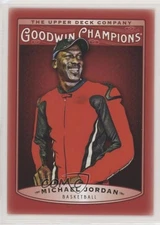 2019 Upper Deck Goodwin Champions Photo Variation Red Michael Jordan #1 HOF
