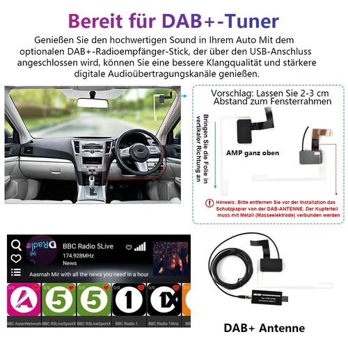 DAB+ Für Mercedes-Benz C-Klasse 2007-2011 Android 15 Autoradio Carplay GPS 2+64G - Bild 2 von 22