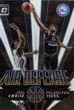 2021-22 Donruss Optic #5 Joel Embiid Air Defense Philadelphia 76ers