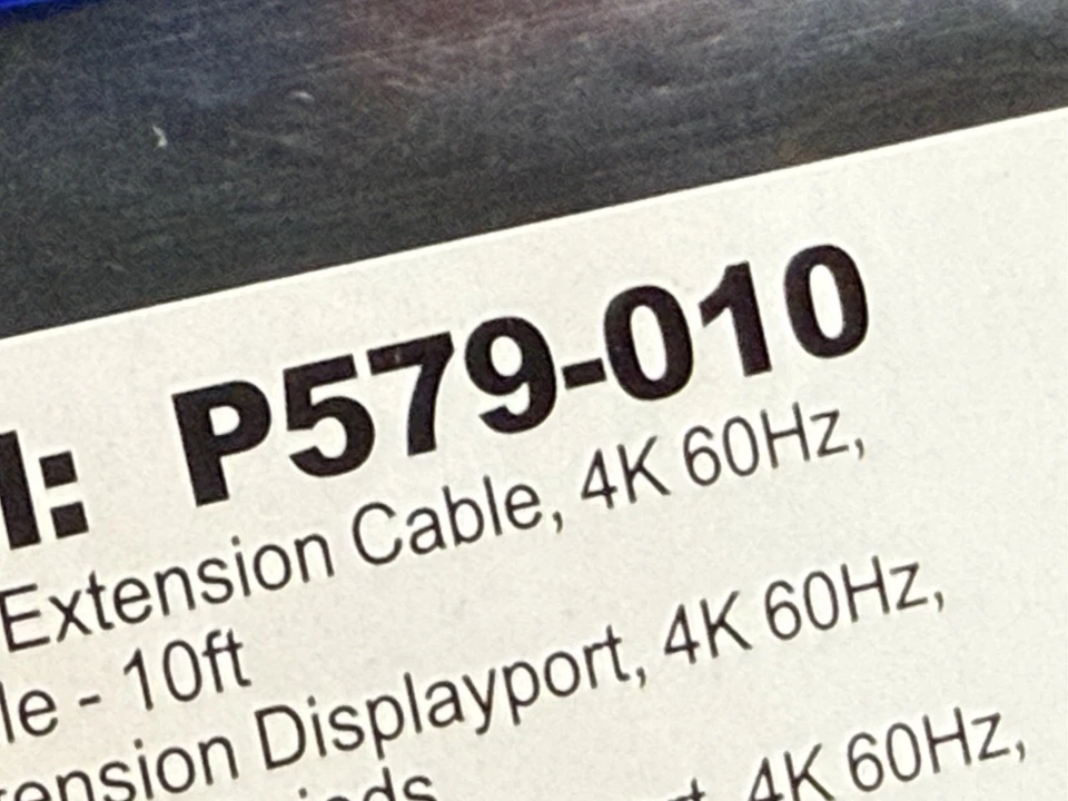 TRIPP LITE P579-010 DisplayPort Extension Cable 10ft - Image 4 of 4