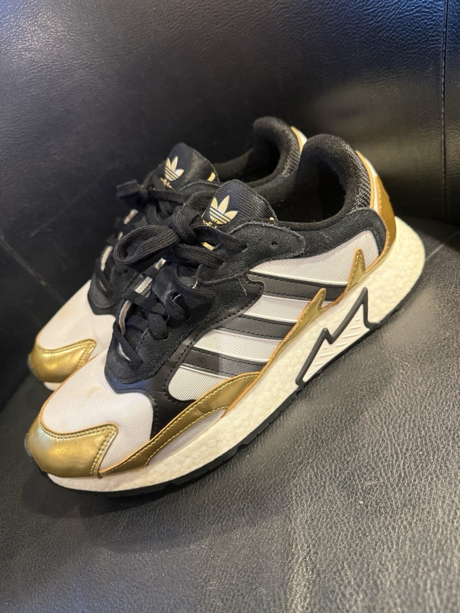adidas Men's Tresc Run J EG5664 White/Black/Gold - Size 10 | eBay