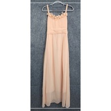 Happy Rose Dress Girls 16 Pink Chiffon Rhinestone Bodice Formal Evening Gown