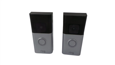 Lot of 2 Ring Battery Doorbell Plus 5F77E9 1080p HD Video With Battery