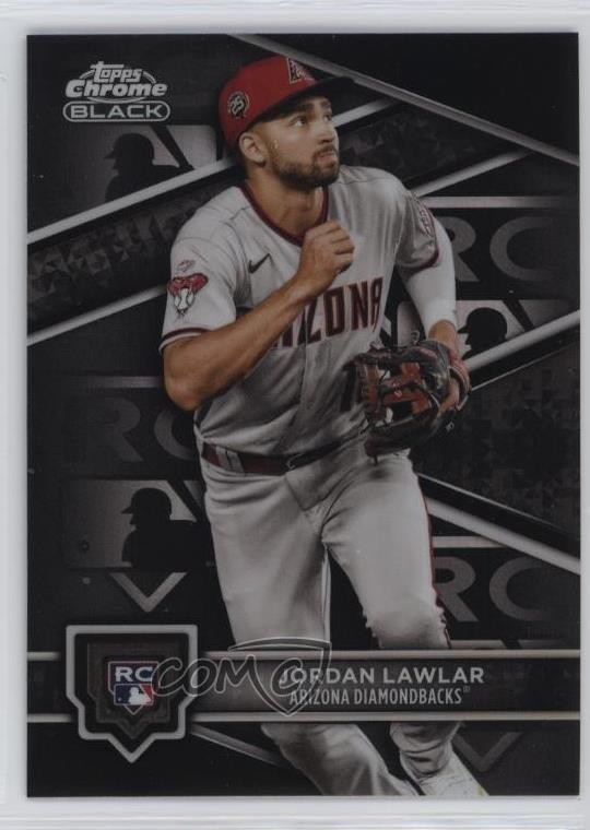 2024 Topps Chrome Black Rookie Design Variation Jordan Lawlar #3 Rookie RC oe2
