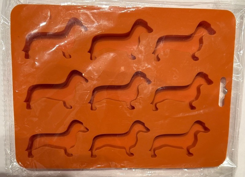 Silicone Ice Cube Mold Dachshund Dog Shaped Mold for Chocolate Crayons Candy etc
