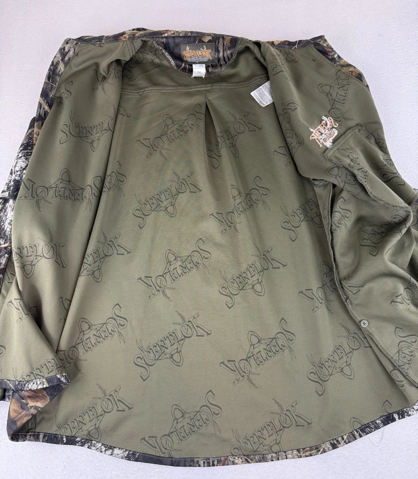 Scentloc Savanna EXT Men’s XXL Camouflage MOSSY OAK BREAKUP Button Down Shirt - Image 3 of 4