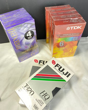 Lot of 11 T-120 TDK QS Fuji HQ Maxell Hi-Fi professional blank video tapes 6Hr
