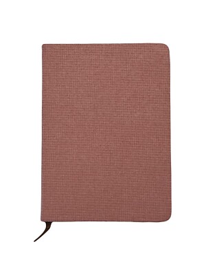Be Influence Journal- 1/2 Lined 1/2 Free Space, Red Fabric Cover