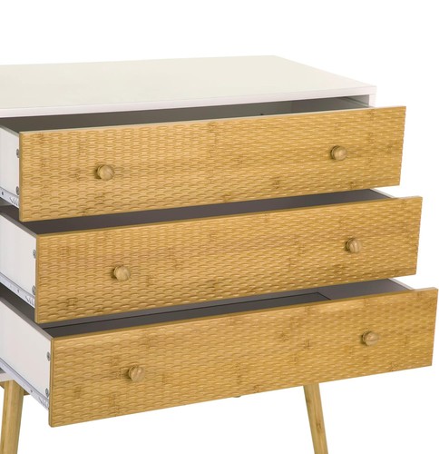 Bedside Nightstand End Table with Drawers Bedroom Storage Cabinet Organizer - Picture 5 of 8
