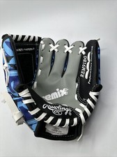 Rawlings Youth Baseball Webbed Glove Black And Blue