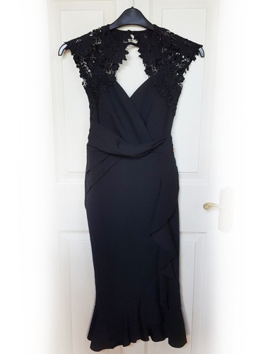 STELLA MCCARTNEY Black Lace Keyhole Bodycon Evening Dress, Size 6 - BNWT - Picture 6 of 7