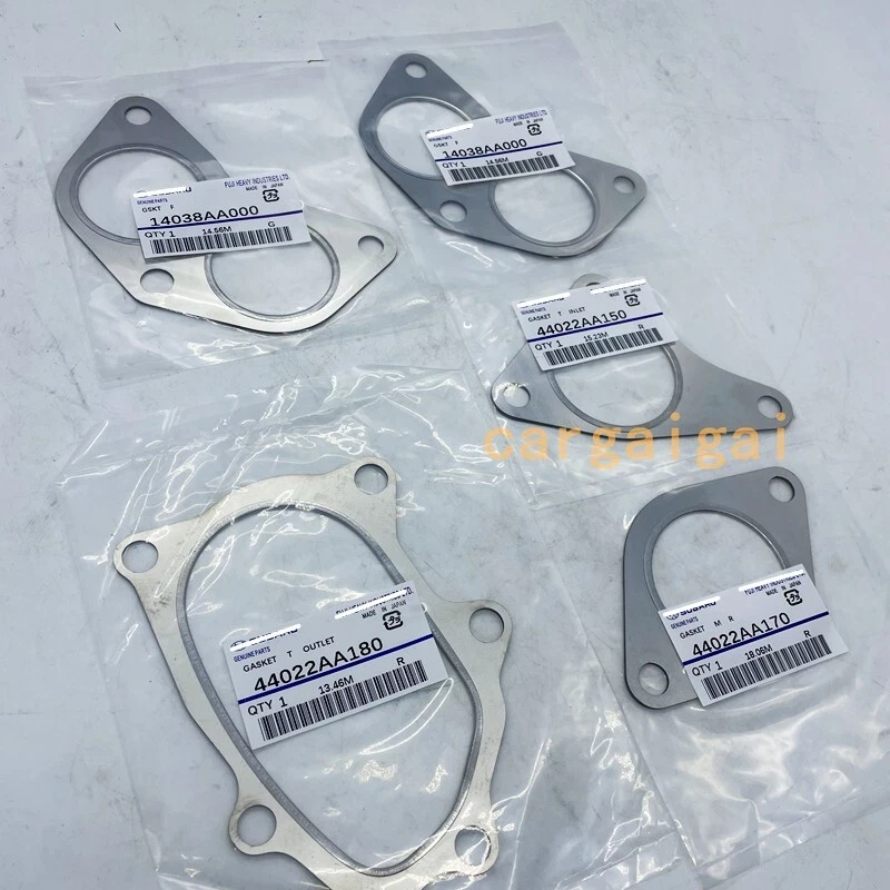 Fits for SUBARU EXHAUST MANIFOLD GASKET KIT UP & DOWN PIPE TURBO WRX XT STI GT Foto 2 de 4