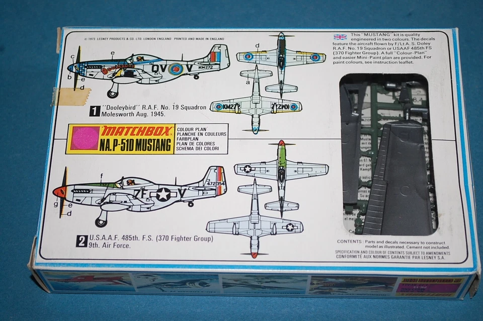 Matchbox PK-13 - NA.P-51D Mustang scala 1/72 - Immagine 2 di 2