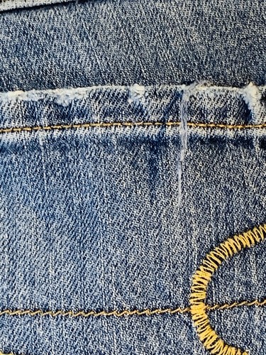 American Eagle Stretch Skinny Flare Denim Jeans Size 4 Medium Wash #10 - Picture 8 of 10