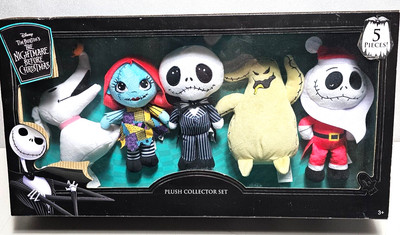 Disney Tim Burton's The Nightmare Before Christmas 5 pc Plush Collector Set-New