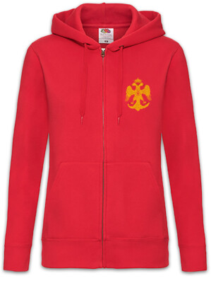 Byzantium Eagle Flag I Damen Zipper Hoodie Rome Empire Byzanz Roman Legion Logo