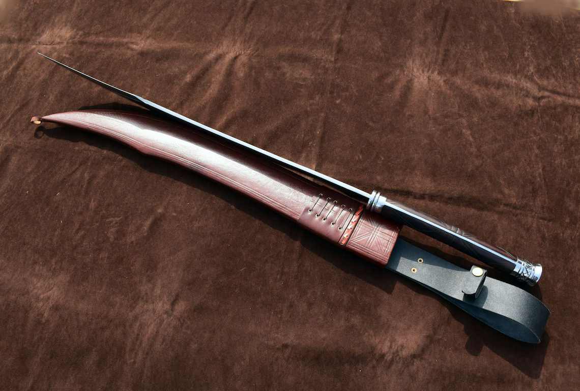 Custom Handmade Machete Carbon Steel Knife Fletcher Sword Handmade