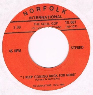 Norfolk international THE SOUL COP I keep back for more