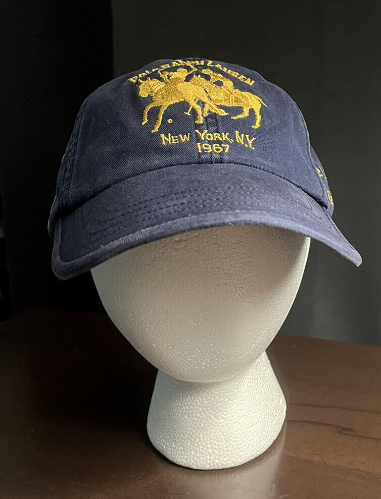 VTG Polo Ralph Lauren Bleecker NY Strapback Hat Cap VTG Polo Ralph Lauren Bleecker NY Strapback Hat Cap
