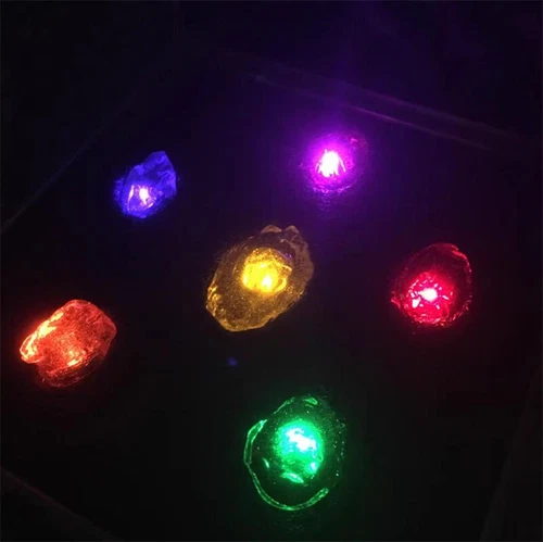 Marvel The Avengers Iron Man Thanos 1:1 Infinity Stones LED Light Cosplay Props - Picture 6 of 12