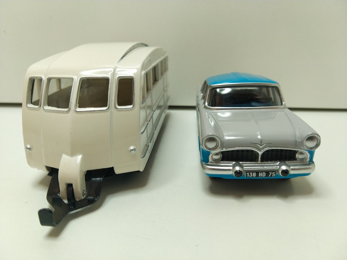 Simca Vedette Chambord 1958 & Caravane Hénon Bleu Lémant - Gris CL5712 Norev Classics