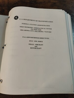 Lot Of Vintage FAA Airworthiness Directives Small Aircraft & Rotorcraft