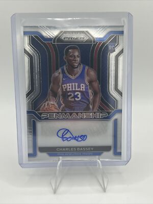 2021-22 Panini Prizm Charles Bassey RC Rookie Auto Penmanship RP-CBS