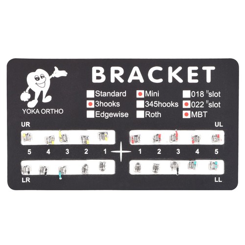 1/10 Confezioni Staffe Ortodontiche Dentali Staffe Mini-Roth MBT Slot.022 3-4-5 Ganci - Foto 8 di 10