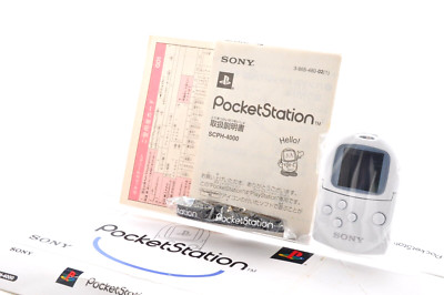 Sony PocketStation SCPH-4000 Japan Ver White Ps1 Ps2 unused strap