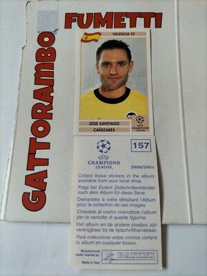 Panini LA FINALE Champions League #157 Canizares Valencia New 2000-01 Figure
