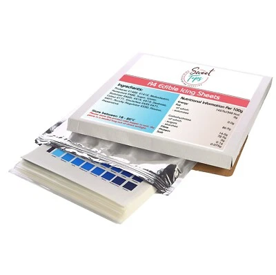 SWEET TOPS 3x Edible Icing Sheets for Printing | A4 Pack | High Grade Quality