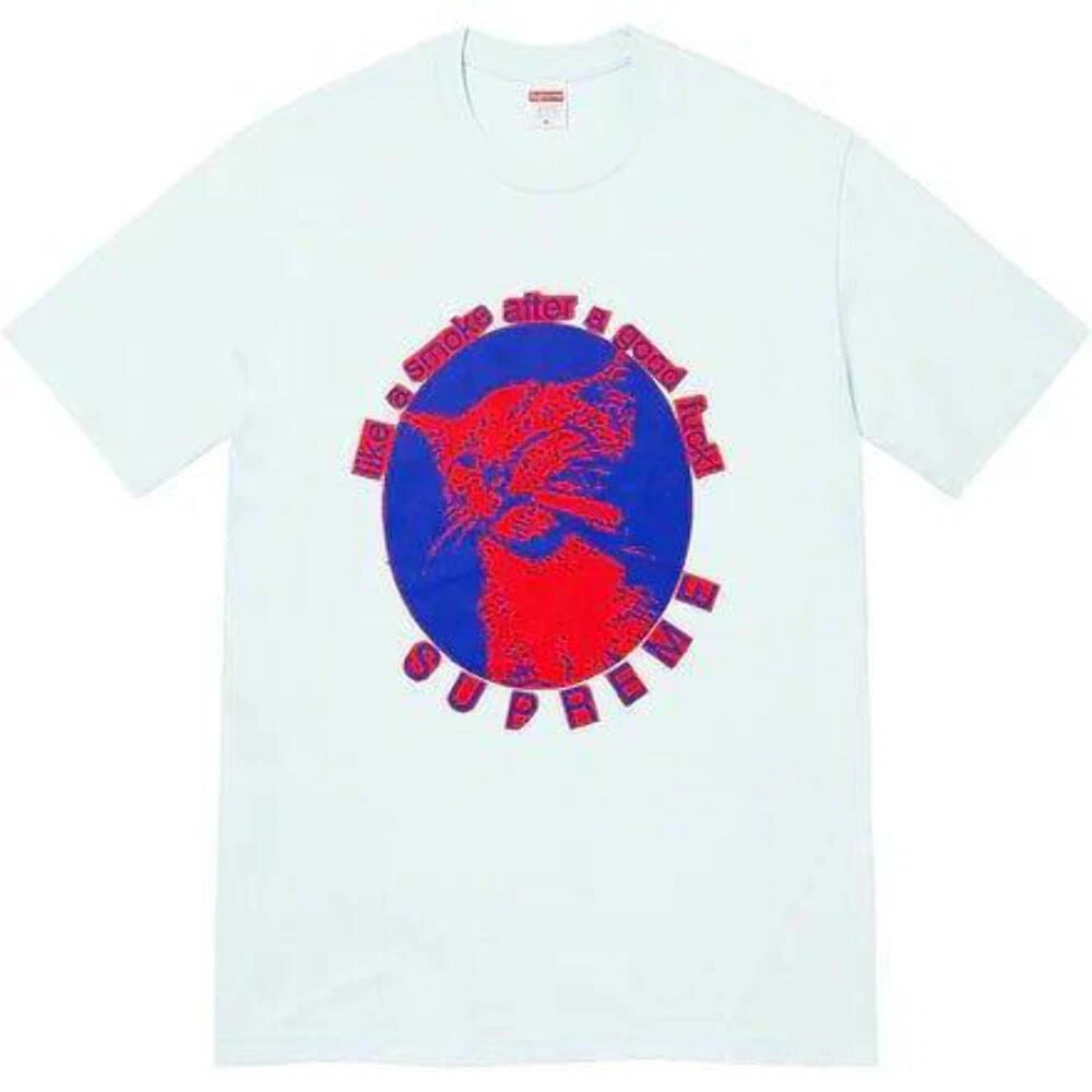 Tee shirt Supreme Smoke bleu pâle