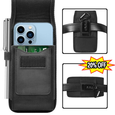 Phone Belt Clip Holster Carrying Pouch Card Case For Samsung Galaxy S24 Ultra +