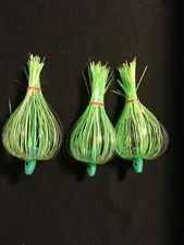 High Percentage Salmon Trolling Flies Green Dragon Series Pack of 3 -4” Unrigged